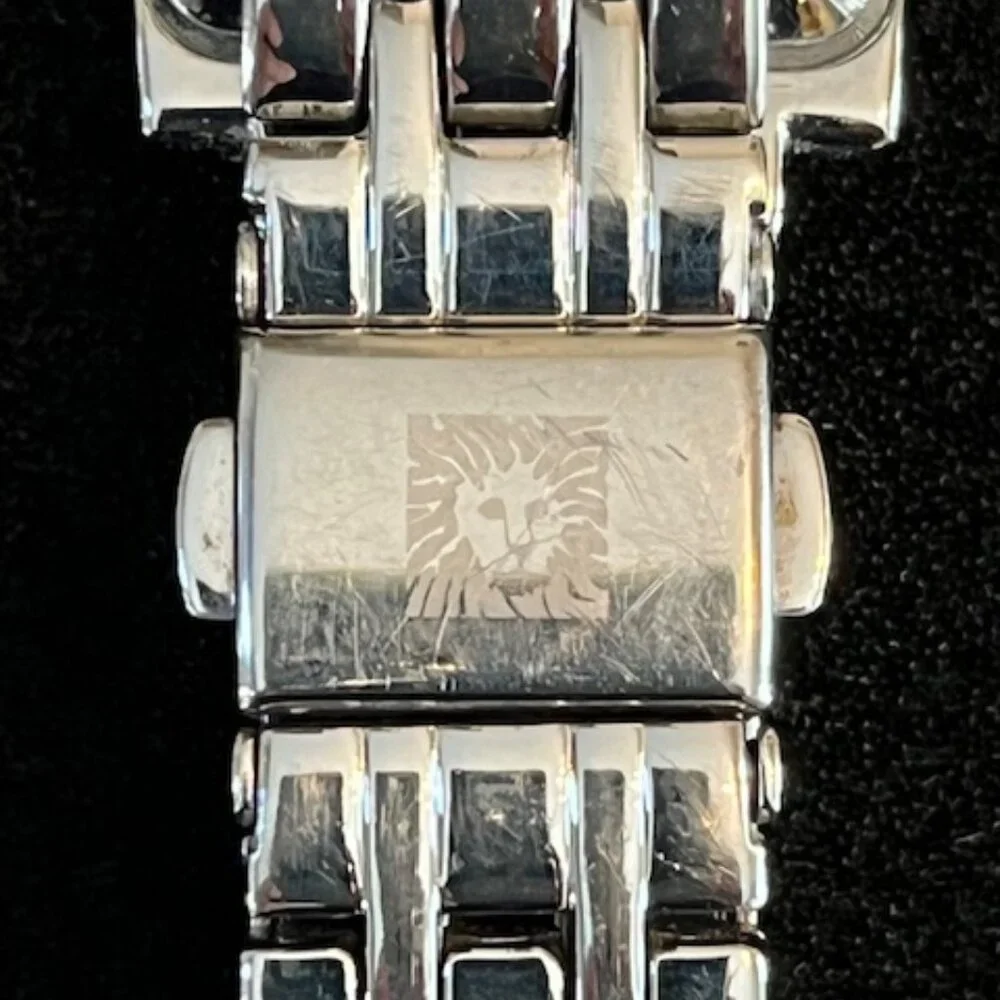 ANNE KLEIN | White Dial Crystals on each side-NEW Battery